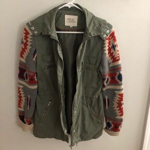 Thread & Supply Aztec Army Green Jacket